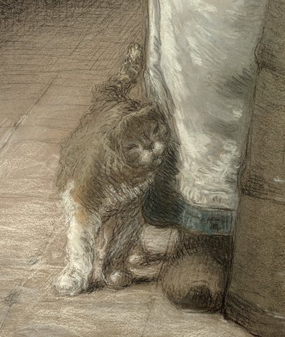 Churning Butter (detail) by Jean Francois Millet